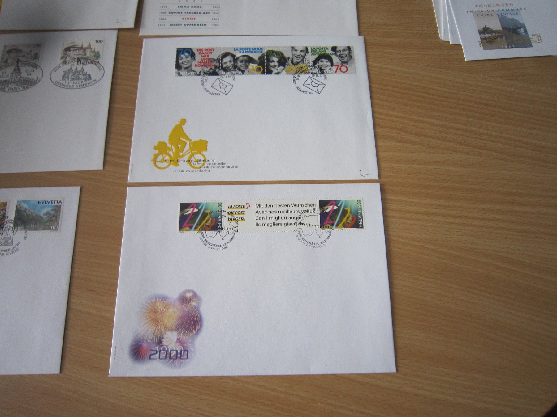 Tutti i francobolli: Lot O1 schöne Grossbriefe FDC – Usato da Giubiasco venduto da sal_9j6w 3