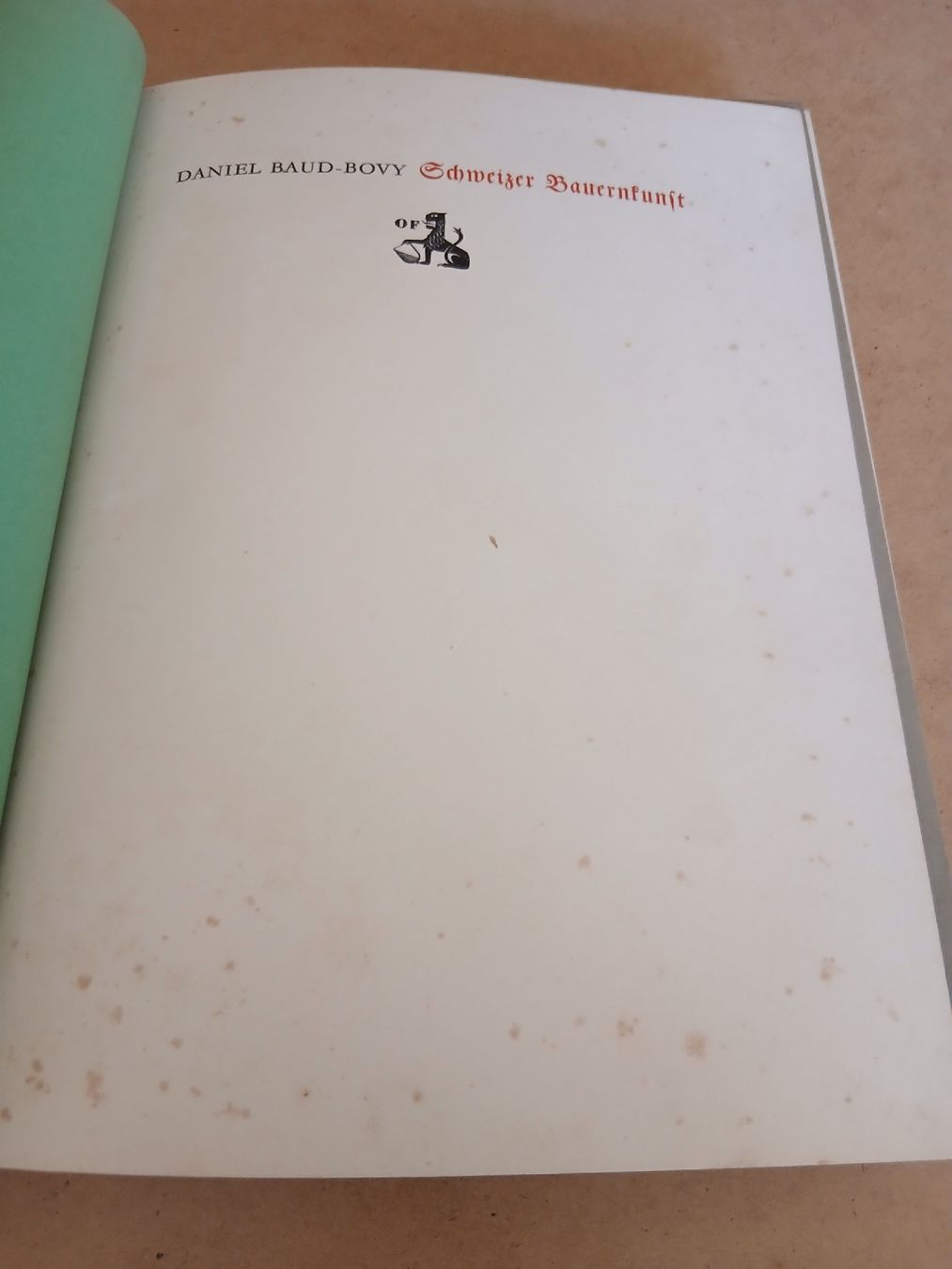 Livres: Schweizer Bauernkunst von Daniel Baud-Bovy Buch  – D'occasion à Münchenstein par Sozial_Labor_Brocki 1