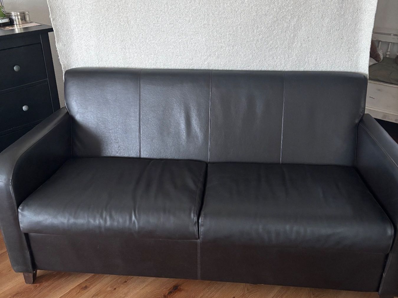 Sofas: Dunkelbraunes Ledersofa – Gebraucht aus Bülach von Sonnyundcher 6