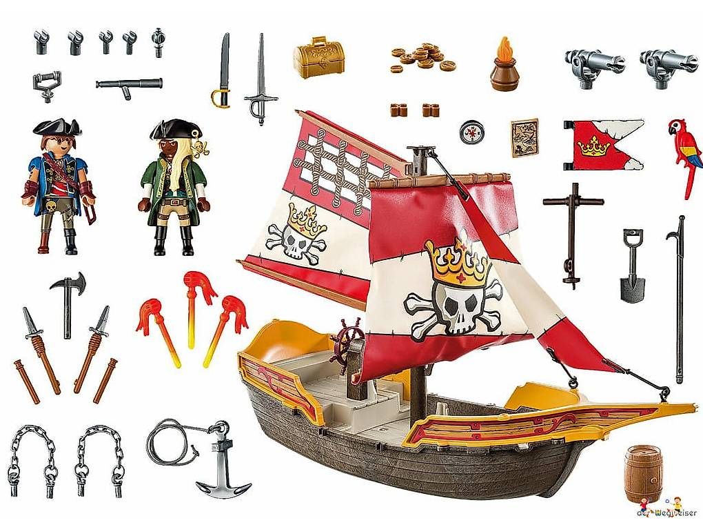 Playmobil Giocattoli: Playmobil Pirates Piratenschiff 71418 – Nuovo e nell'imballaggio originale da Birsfelden venduto da der-Wegweiser 2