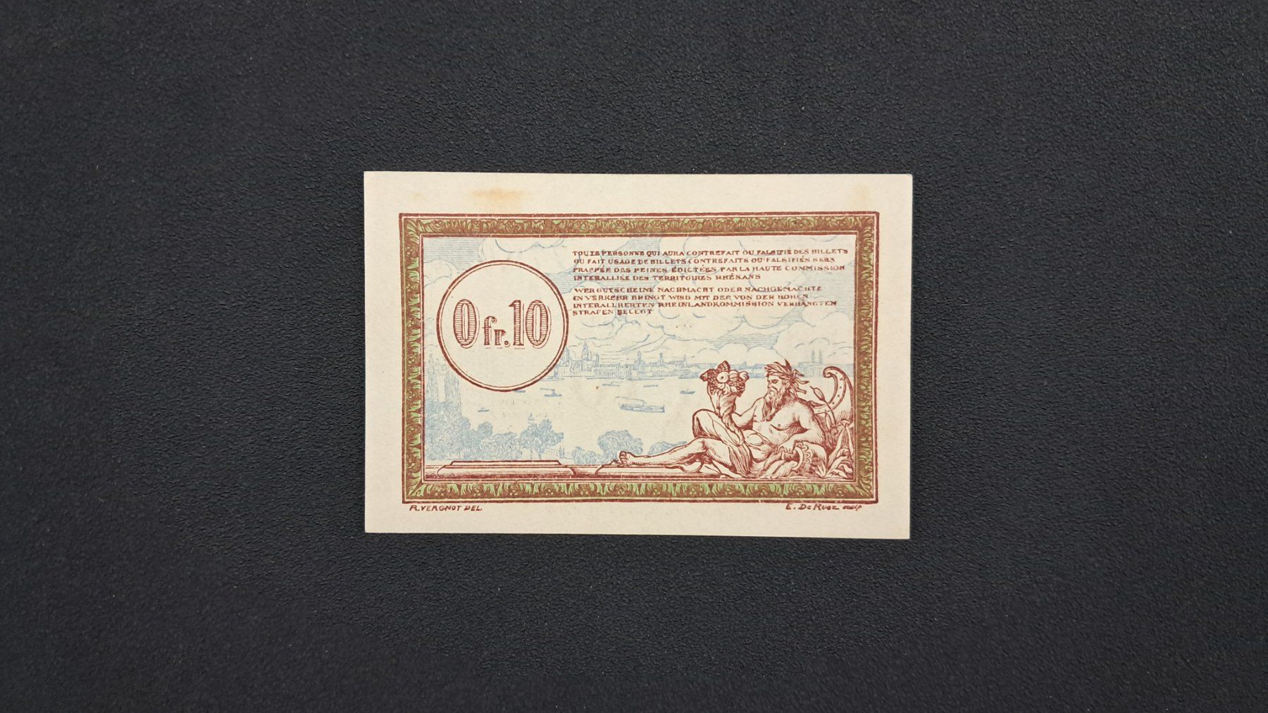 Banknoten: Belgien 10 Cent 1923 Unc – Neu und originalverpackt aus Lufingen von E-Auktion 1