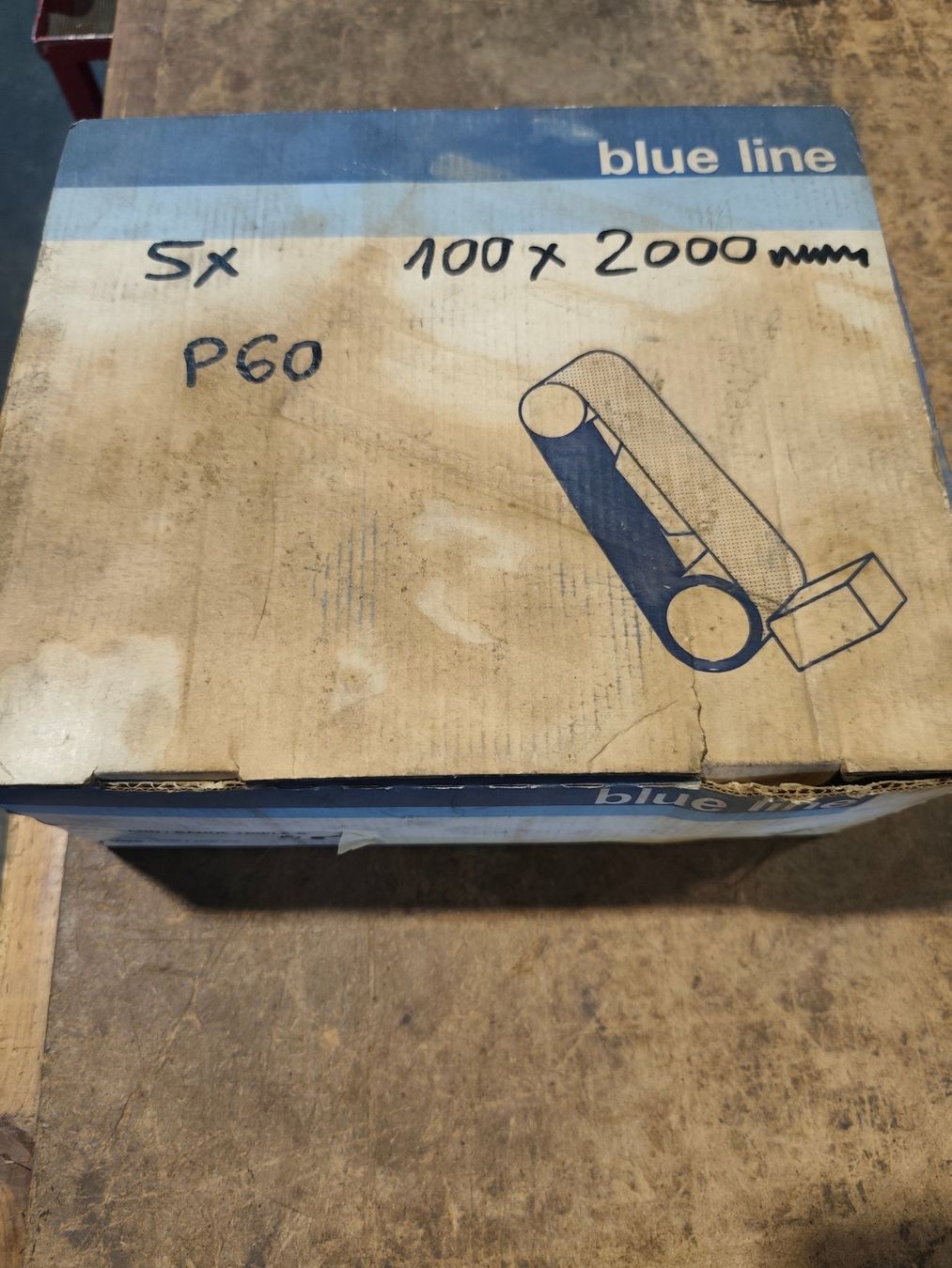 Tutti gli attrezzi: 5x Schleifband blue line P60; 100x2000mm – Usato da Arbon venduto da millpoint