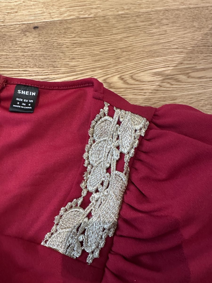 Vestiti: Rotes, elegantes Kleid mit Spitze, Grösse S - Festlich! – Nuovo (secondo la descrizione) da Perlen venduto da H.Spa 2