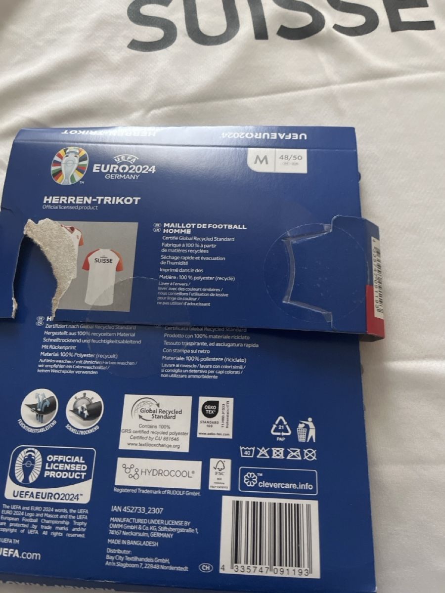 Canottiere & Pantaloni: Schweizer Herren Trikot Euro 2024 M – Nuovo (secondo la descrizione) da Winterthur venduto da Albani5 3
