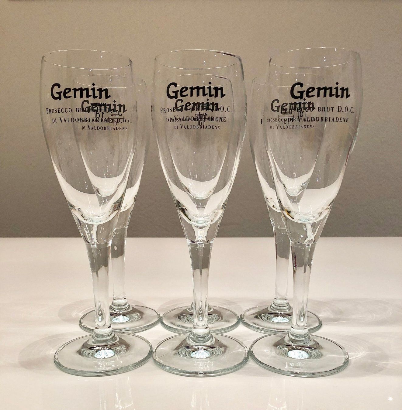 Gläser: 6er-Set GEMIN Prosecco-Gläser – Gebraucht aus Buchs SG von Handyman77 1