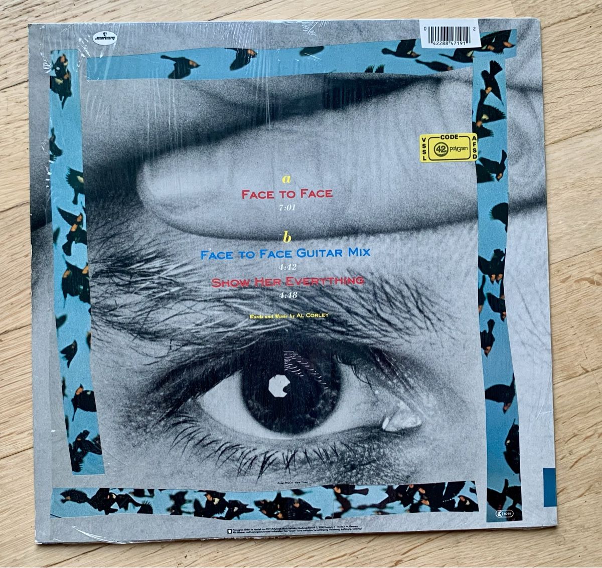 Dischi in vinile: Al Corley  Face to face 12" Maxi – Usato da Zürich venduto da Fieber 1