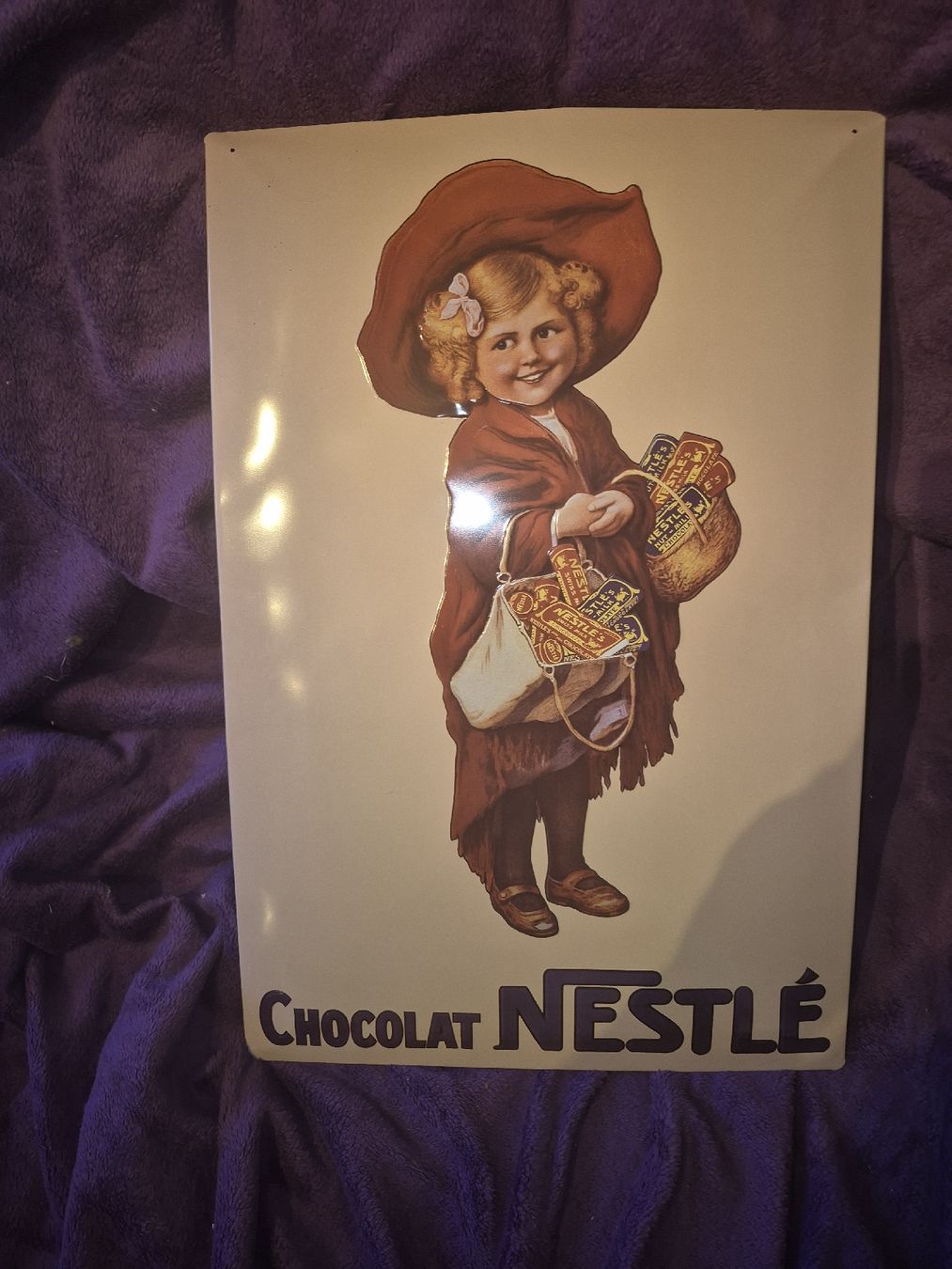 Ecriteaux: Plaque publicitaire ancienne "Chocolat Nestlé" – D'occasion à Penthalaz par yve_wsq8 1