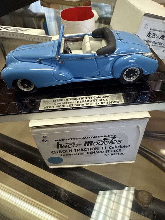 CITROËN TRACTION AVANT Faux Cabriolet dark red BoS 1/87 Ref 87521 - La Boutique D'ALAIN
