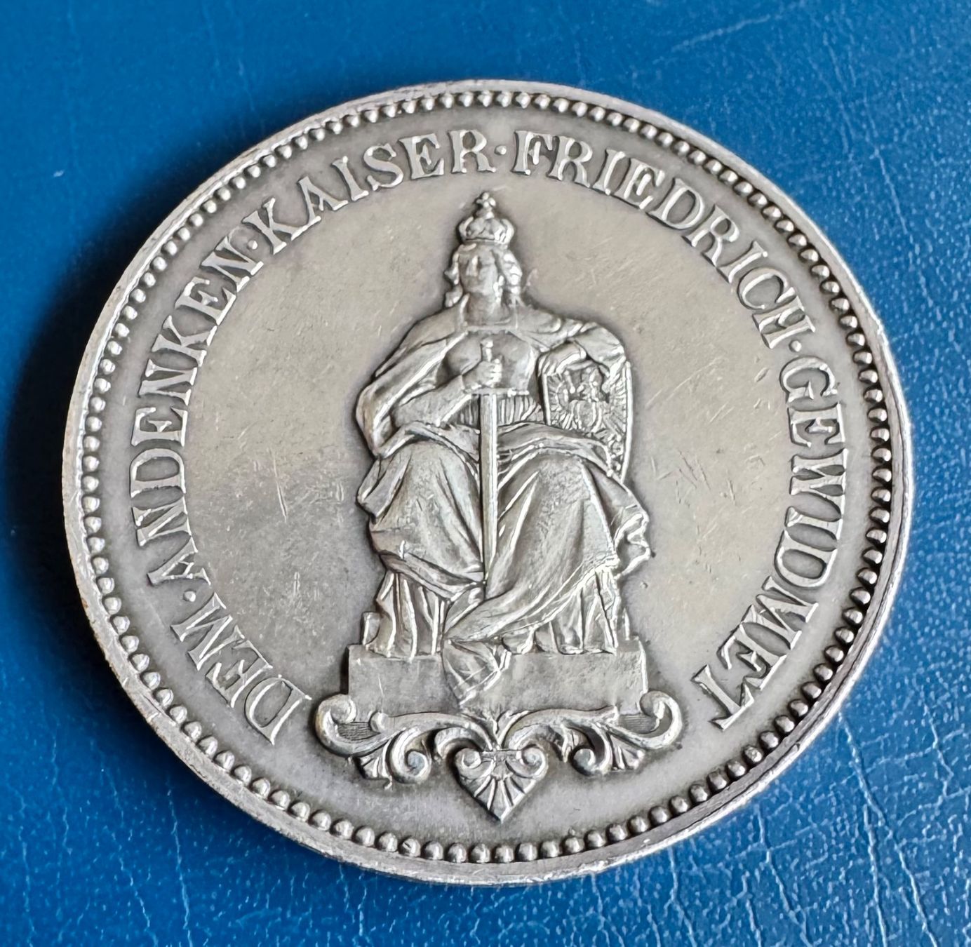 Alle Münzen: Kaiser Friedrich Denkmedaille, Silber,1888 s.s. – Gebraucht aus Ebikon von Dmasterx 1