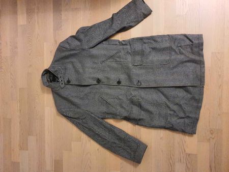 Men’s coat Herringbone Wool blend Overcoat - from zara