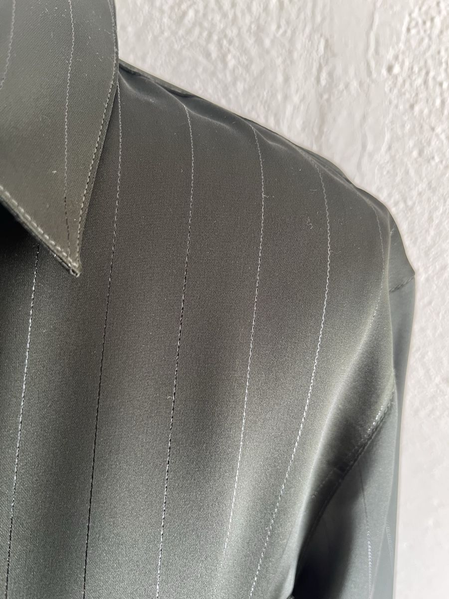 C&A Camicette: Schwarze Damenbluse mit silber Streifen Gr.44 – Nuovo e nell'imballaggio originale da Uster venduto da Corina0111114 2