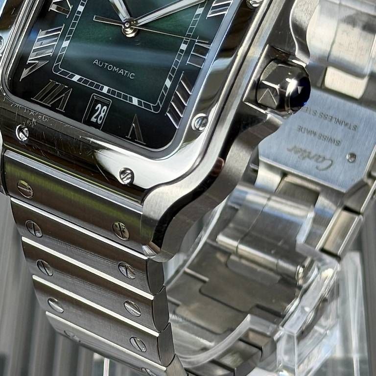 Uhren: Cartier Santos L Green WSSA0062 – Gebraucht aus Genève von minty.watches 4
