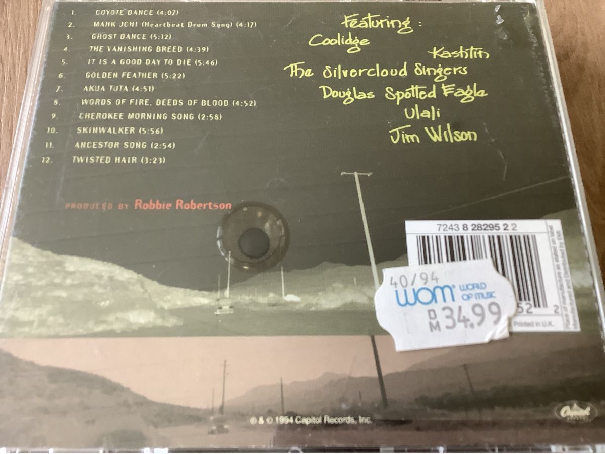CDs: Robbie Robertson Music for the Native Americans CD – Gebraucht aus herzogenbuchsee von HIFIANER 1