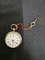 Antike Schlüssel Taschenuhr, Silber, mit Schlüssel!
