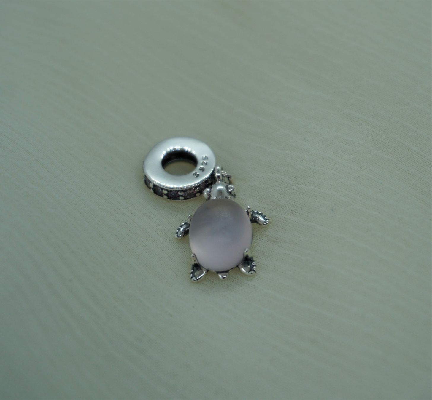 Anhänger: Charm "hellrosa Schildkröte" zu Pandora 925 Silber – Neu (gemäss Beschreibung) aus Niederbüren von Fidi5 1
