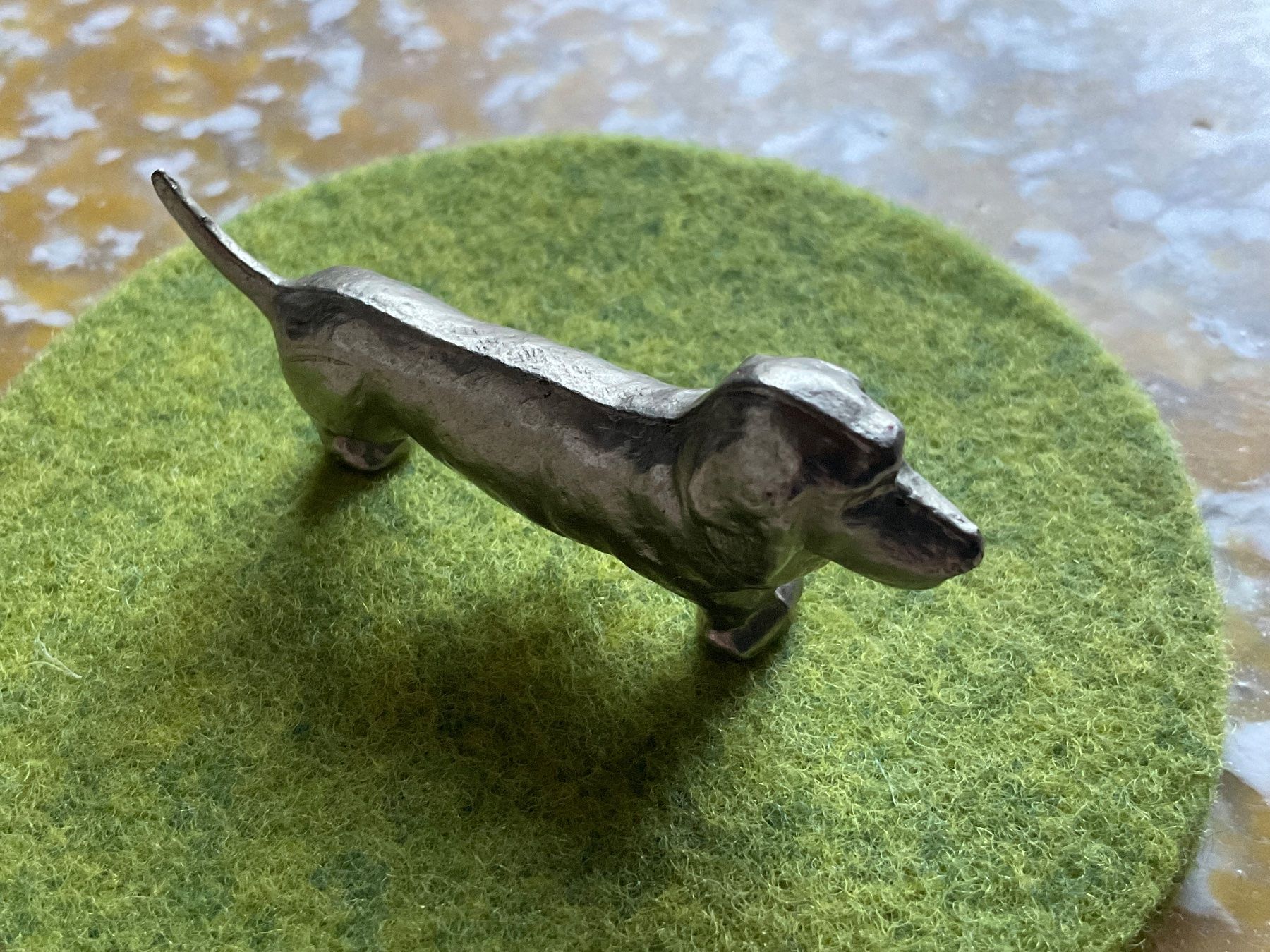 Figurines: Dackel Figur Metall Dekoration – D'occasion à Scuol par Lotus2020 3