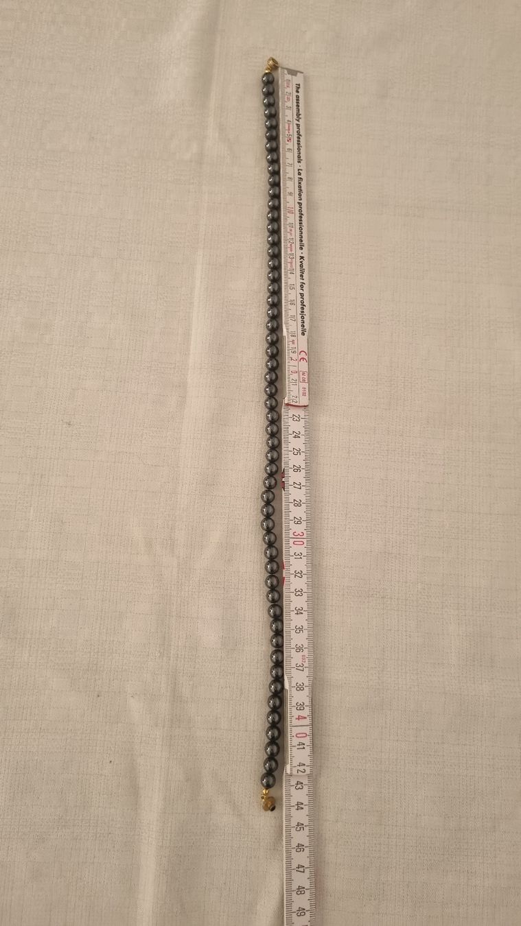 Ketten: Schöne Hämatitperlen Halskette – Neu (gemäss Beschreibung) aus Schneisingen von backstore24 2