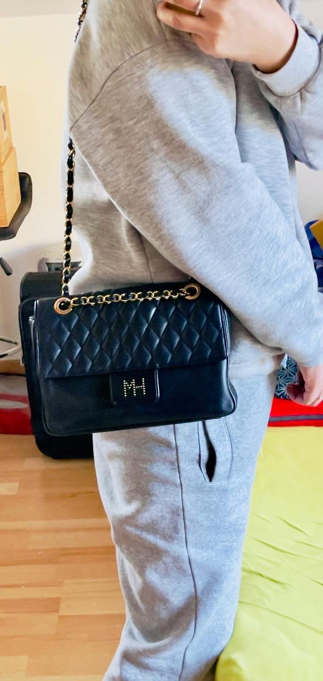 Borse da donna: Hanae Mori Handtasche, schwarz, Top Zustand – Usato da Horgen venduto da Warrior11 3