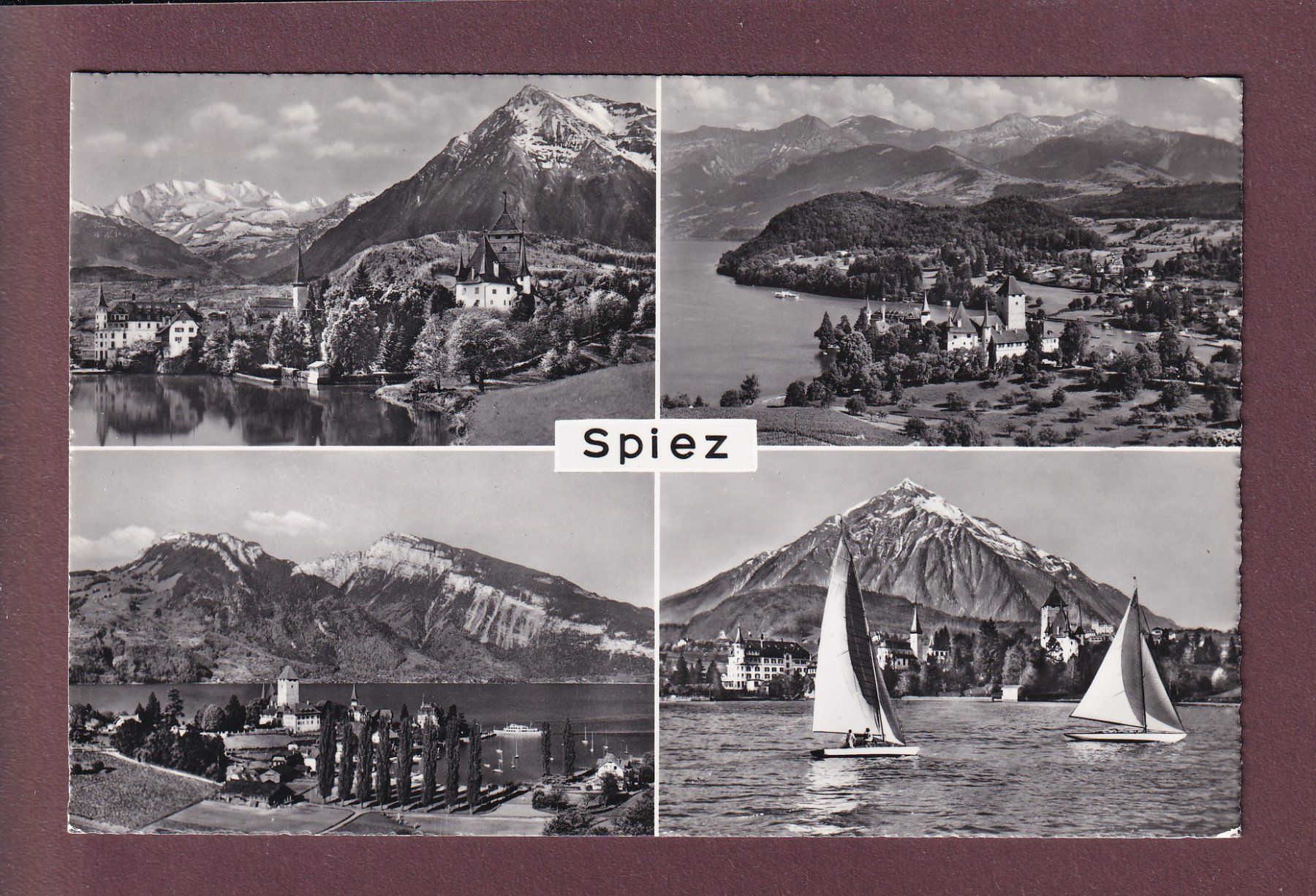 Cartoline postali: SPIEZ - 4 Bilder – Usato da Pully venduto da nicecards