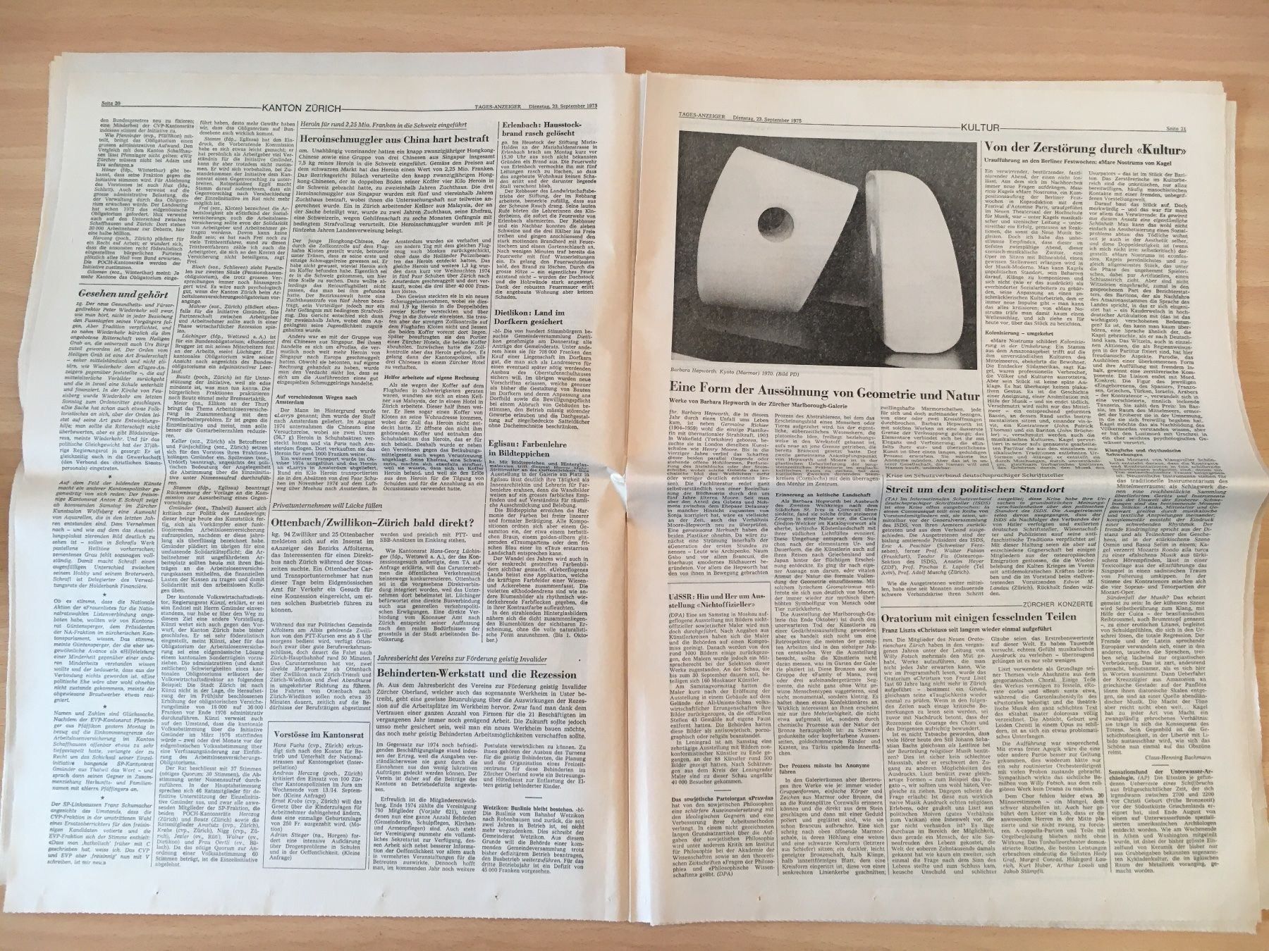 Zeitschriften & Magazine: Tagesanzeiger vom 23. September 1975 – Gebraucht aus Luzern von Jiggy_8898 5