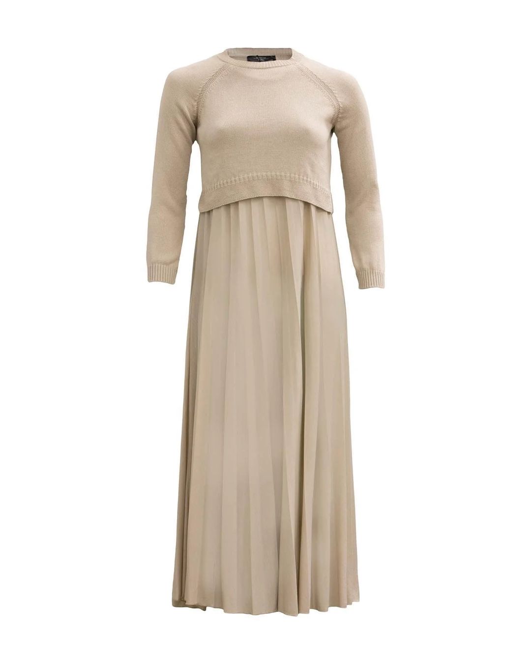 Max Mara Vestiti: MAX MARA WEEKEND Kleid Barabba, Beige L – Usato da Zuerich venduto da Moochie
