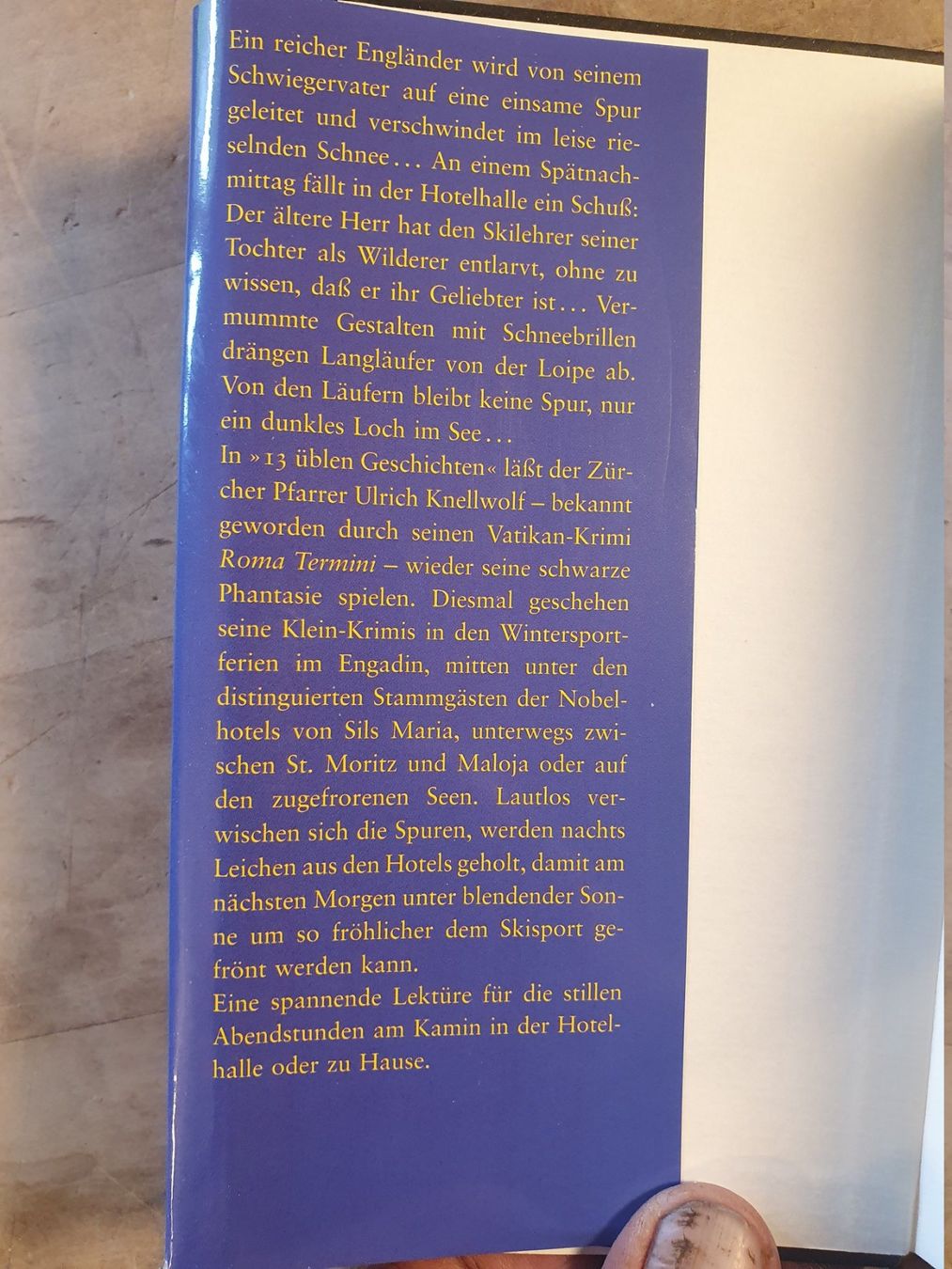 Libri: Tod in Sils Maria Ulrich Knellwolf Arche – Usato da Zürich venduto da loosebone 1