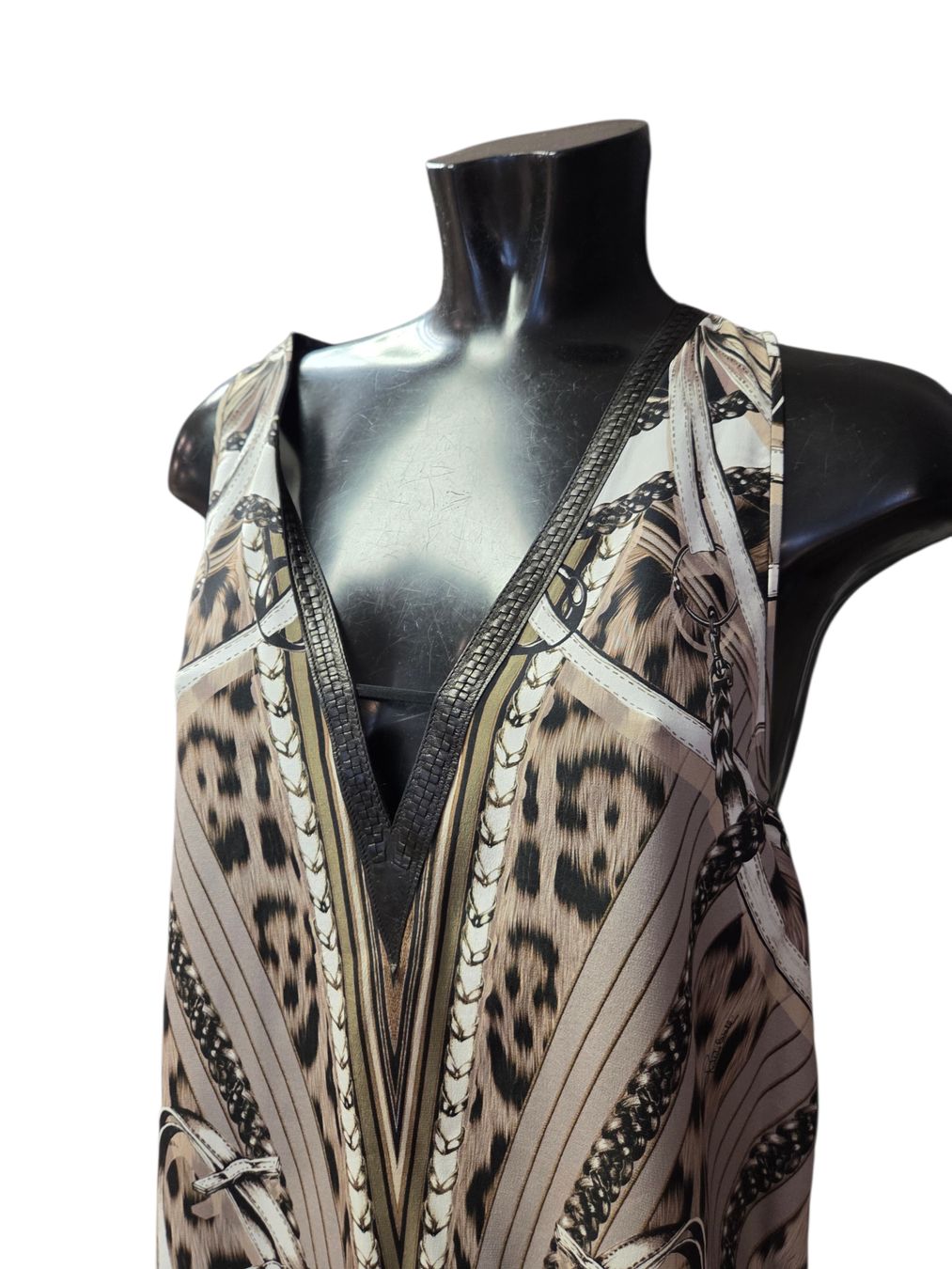 Roberto Cavalli Vestiti: Roberto Cavalli Seiden Kleid – Usato da Zürich venduto da finesse.shop 5