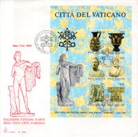 NEW YORK 1983 COLLEZIONI D'ARTE GROSSBRIEF MIT BLOCK - PO45