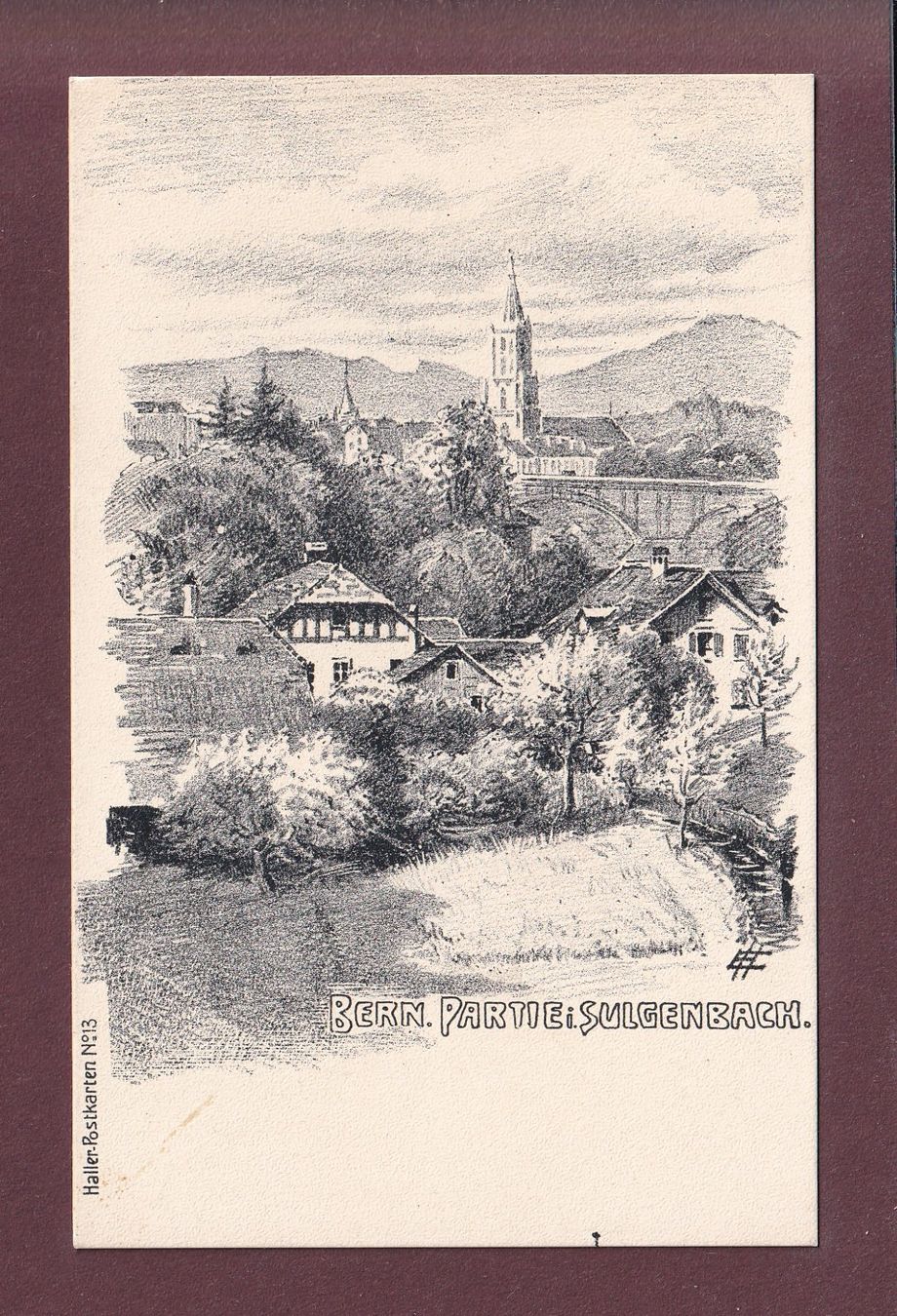 Cartoline postali: BERN - Partie - Sulgenbach – Usato da Pully venduto da nicecards
