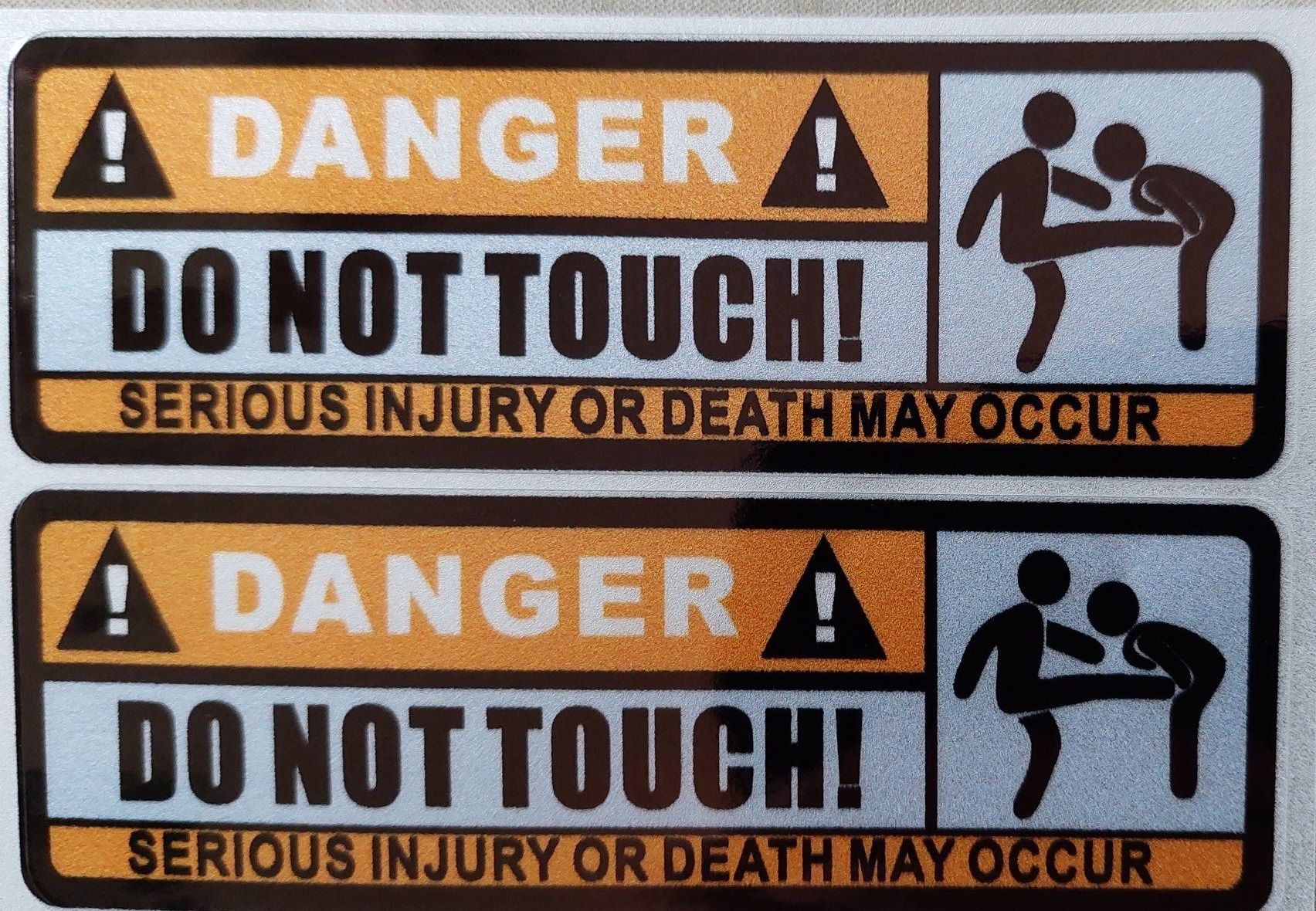 Sticker: Jux - Aufkleber Sticker " do not touch ! " / don't touch – Nuovo e nell'imballaggio originale da Zürich venduto da makimakimak