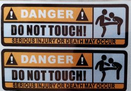 Jux - Aufkleber Sticker " do not touch ! " / don't touch
