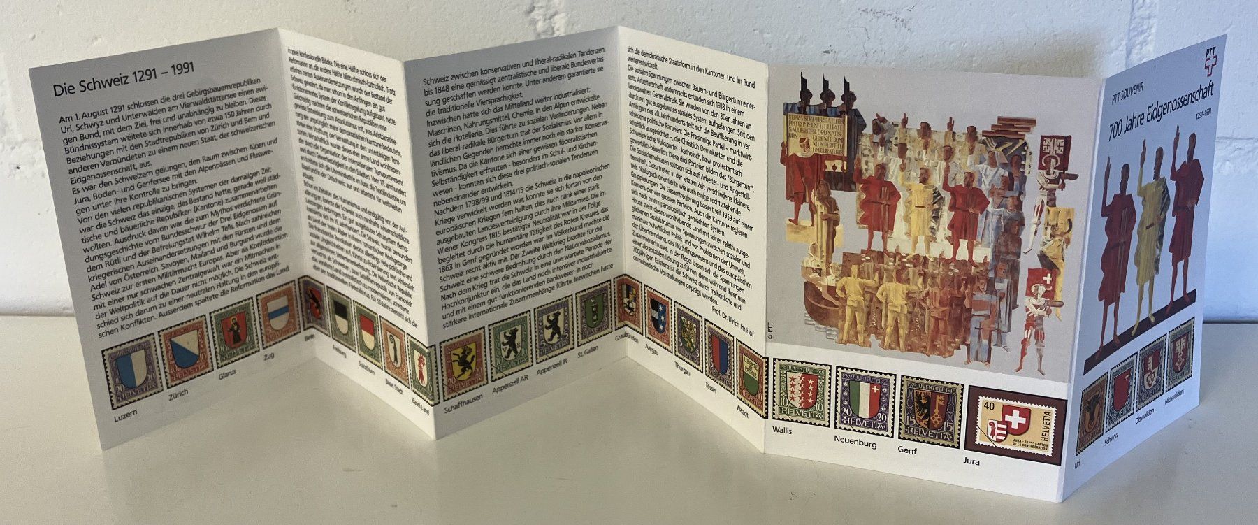 Alle Briefmarken: PTT SOUVENIR 700 JAHRE 1991** – Neu (gemäss Beschreibung) aus Oberwil BL von SALOB 3
