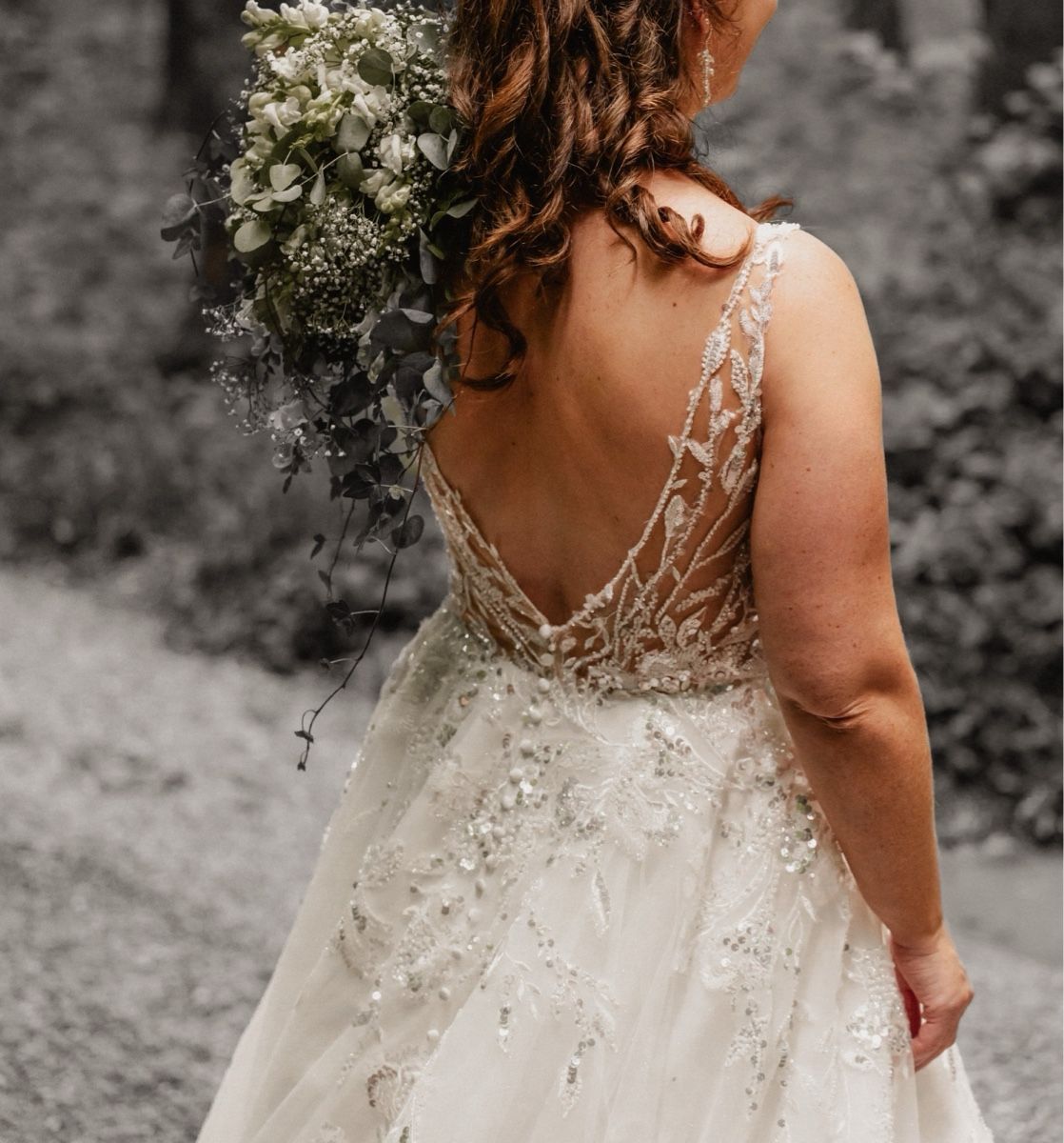 Vestiti: Traumhaftes Brautkleid mit Glitzer – Usato da Bolligen venduto da weg_nj55