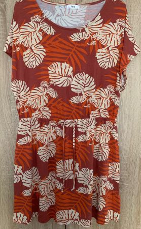 Kleid Marke Bonprix orange beige farbig 44/46 Grösse