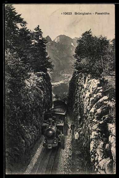 Cartes postales: AK Brünigbahn, Passhöhe, Bergbahn – D'occasion à Berlin par bartko-reher