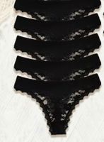 5x String-Tanga-Unterwäsche-Spitzen-Sexy- Grösse M
