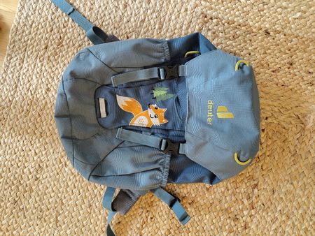 Deuter Kinderrucksack Fuchs Motiv blaugrau guter Zustand