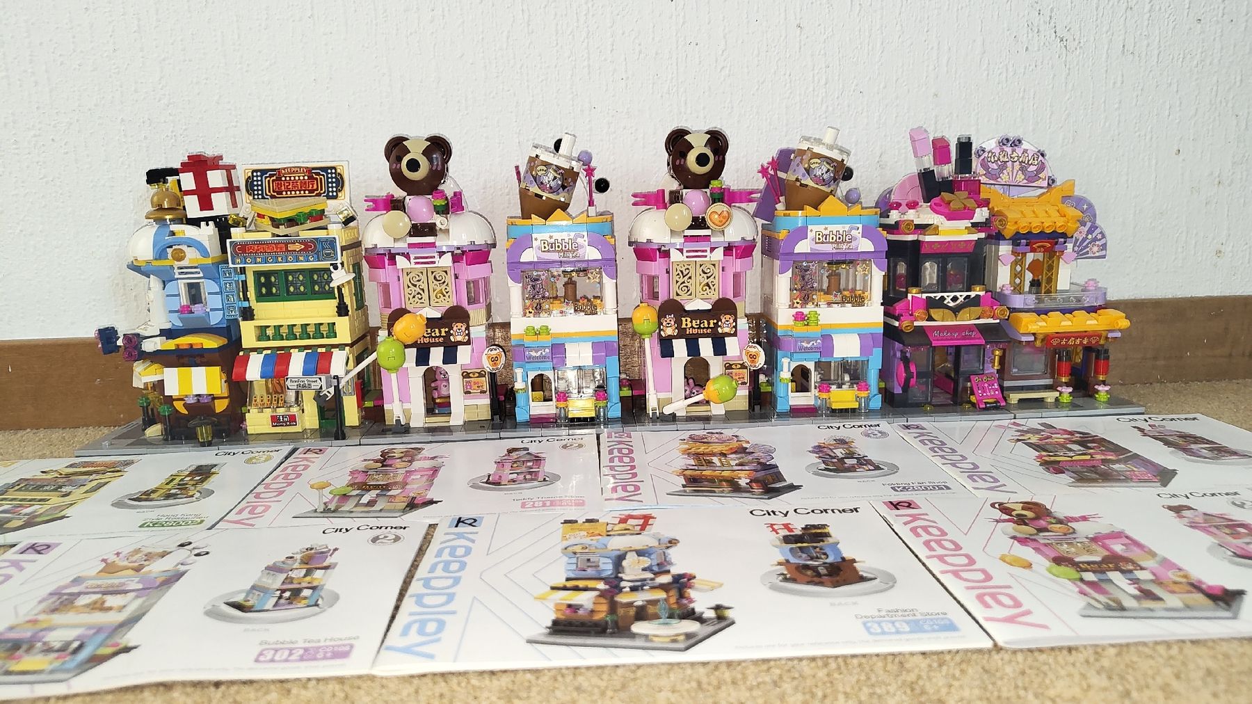 Kit di costruzioni: Keeppley City Corner Building Blocks 8 Sets  – Usato da Glattbrugg venduto da har_jgc7 2