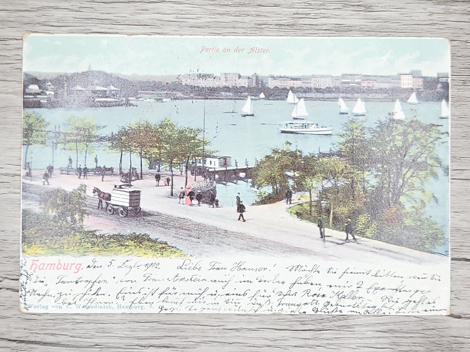 Alle Briefmarken: CL16 Carte Postale + Timbre Allemagne 1902 – Gebraucht aus Cousset von Patrick_Collections