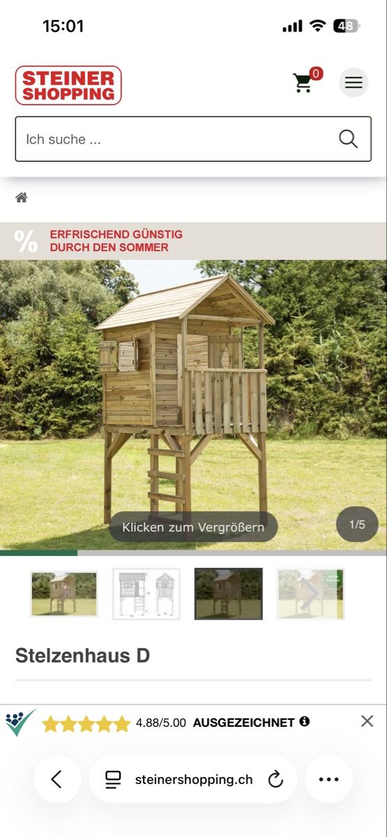 Gartenhäuser & Gewächshäuser: Baumhaus – Neu und originalverpackt aus Zürich von patriziaperlini