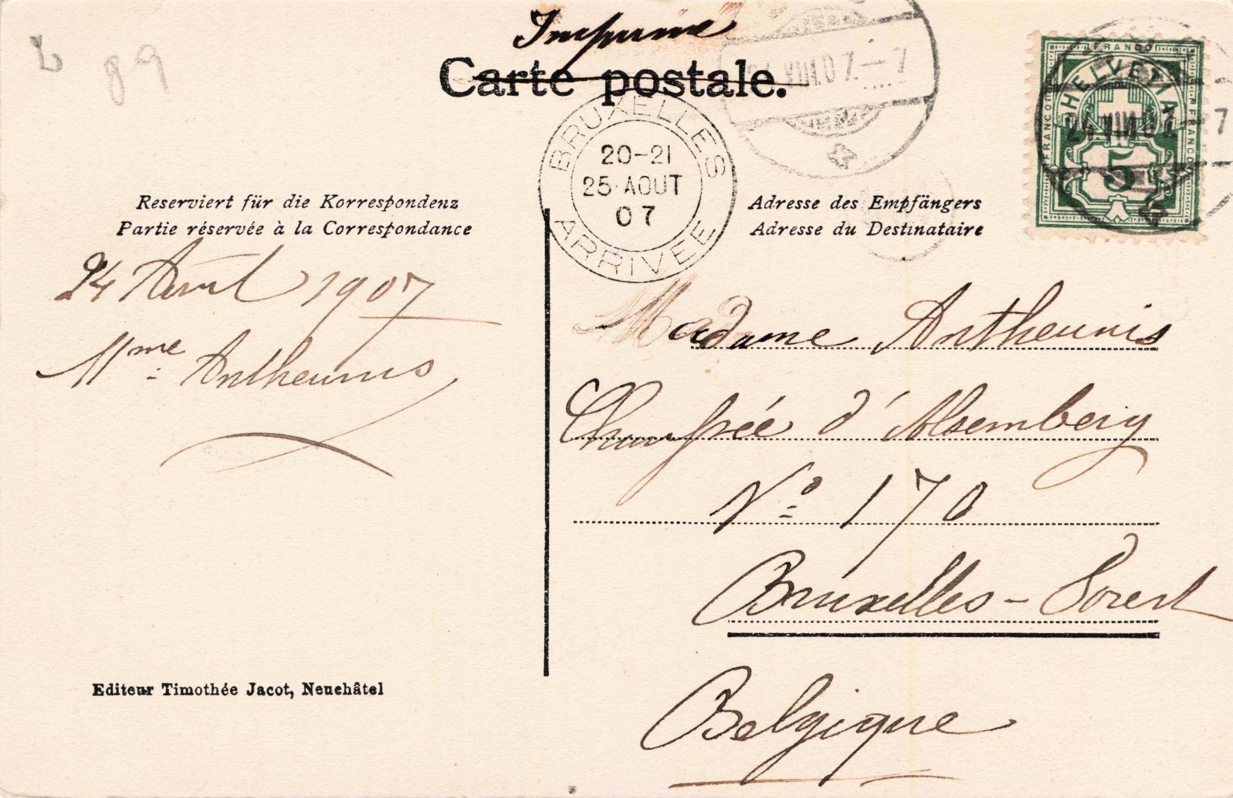 Cartoline postali: Gruss Zug – Usato da Biasca venduto da Blenio71 1