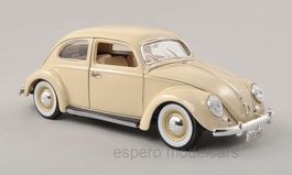 VW Käfer "Ovali" 1953-1957 hellbeige        1:18 von Bburago
