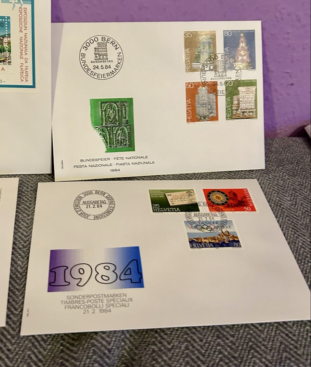 Tutti i francobolli: lot de FDC de 1984 Suisse – Usato da Petit-Lancy venduto da Pierre_le_voyageur 3