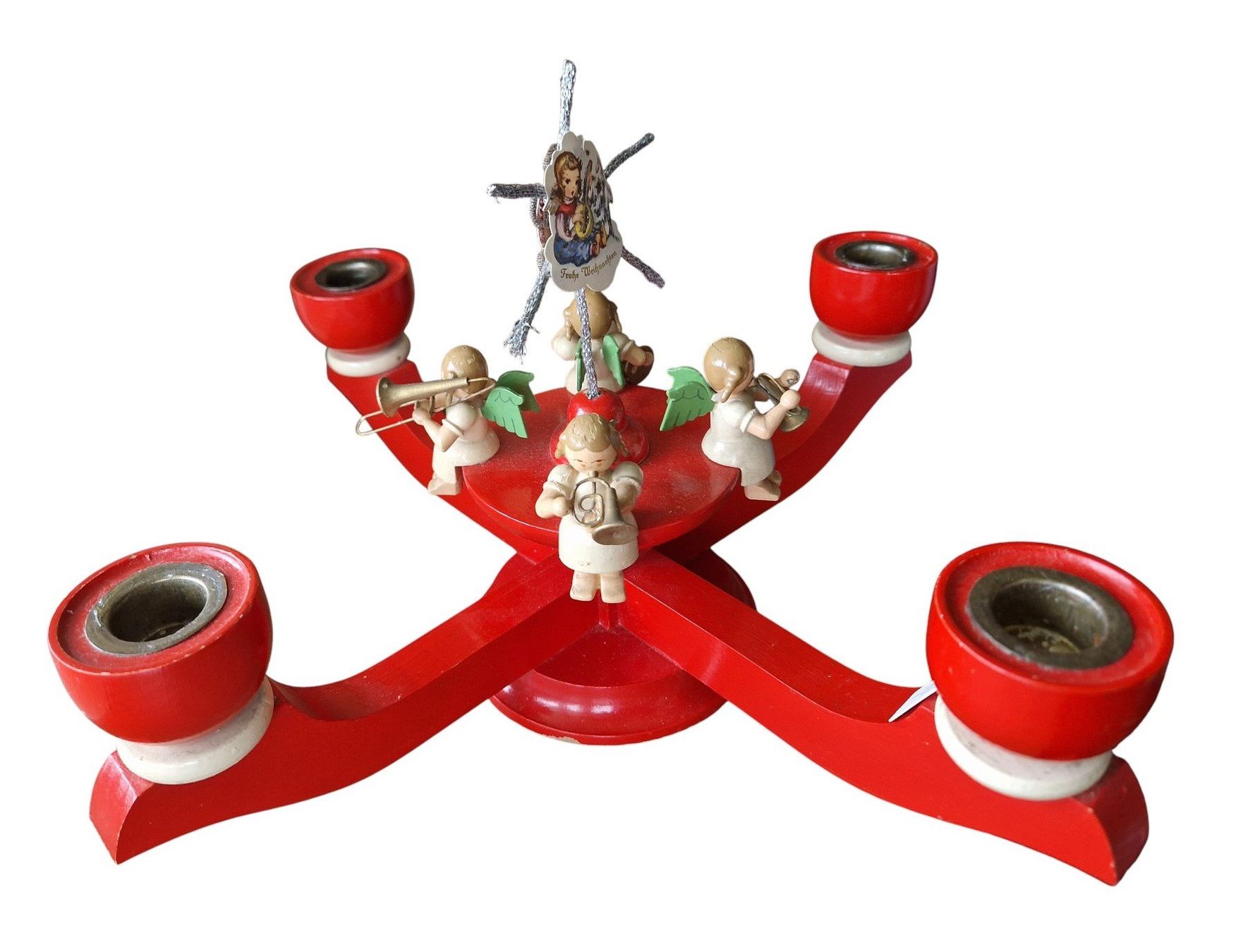 Statuette: Adventsleuchter Erzgebirge Engel – Usato da Mörschwil venduto da lindaswunderkiste 1
