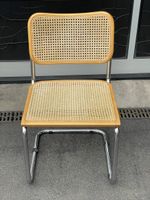 Vintage freischwingerstuhl mit wiener geflecht nr4
