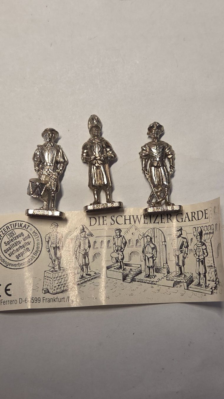 Figuren: Ü-ei Metall  Schweizer Garde 1,2,3,6 – Gebraucht aus Zürich von Tobi76