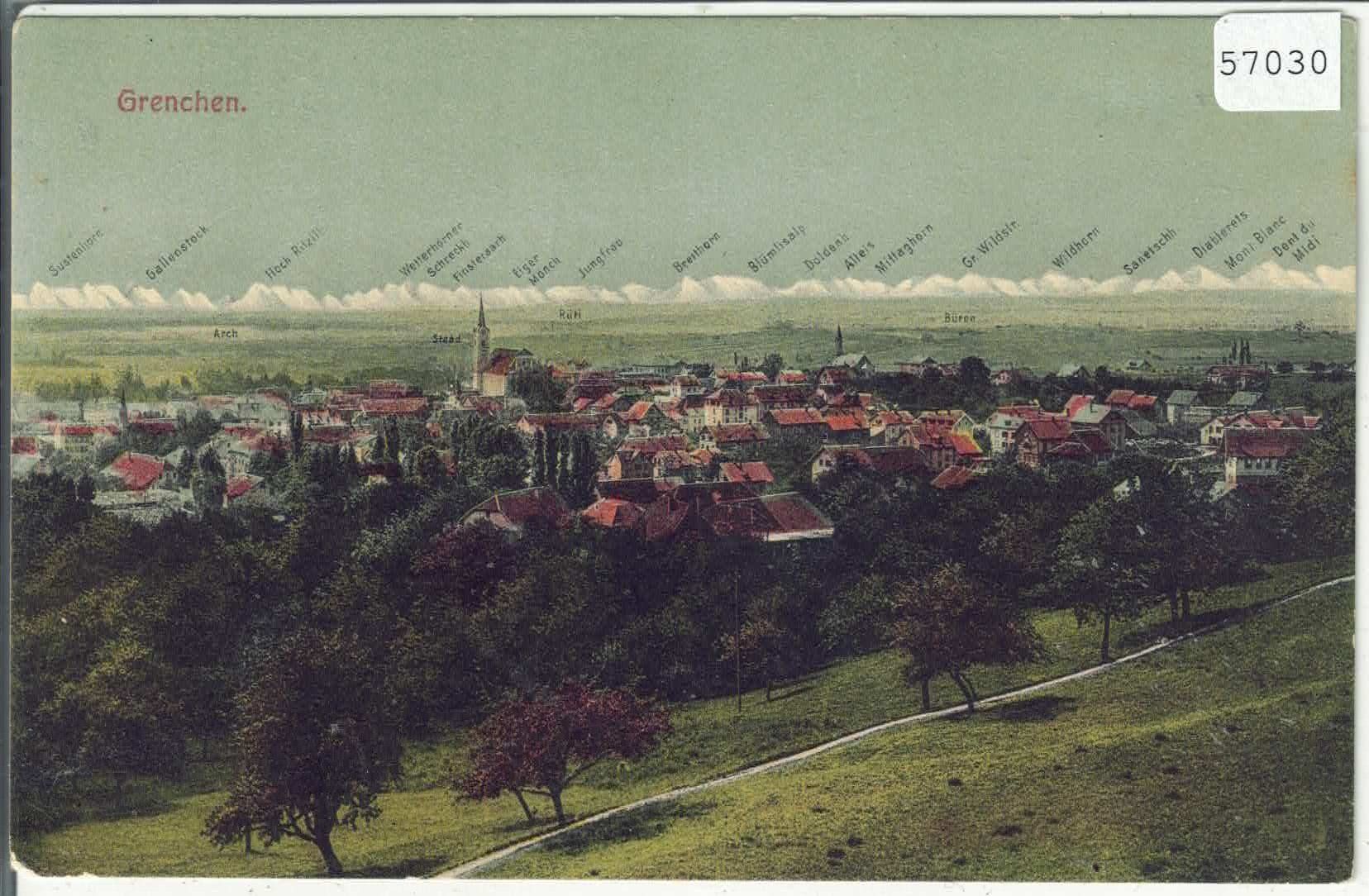 Cartes postales: Grenchen - Generalansicht - coloriert – D'occasion à Ettingen par Kartenplanet