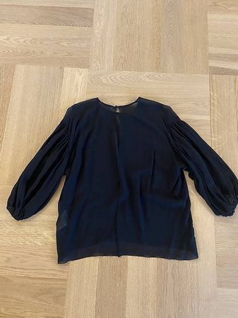ACNE Seidenbluse schwarz