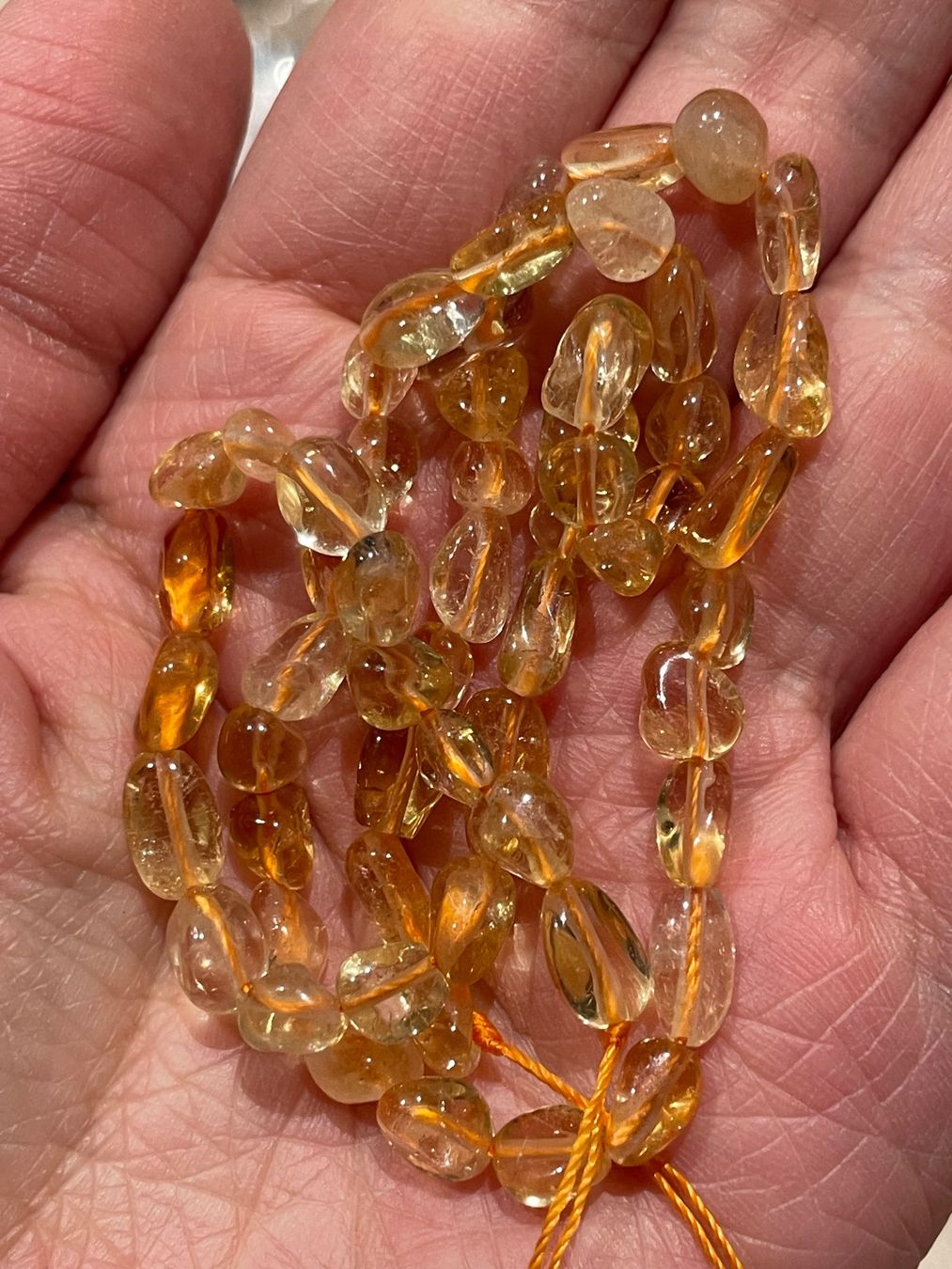 Catenine: Citrin-Kette Strang 6mm – Nuovo e nell'imballaggio originale da Schiers venduto da sisikristall