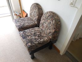 2 seltene Zanotta Sessel / Stühle ev. Sottsass ?